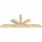 Ekena Millwork Richland Rough Sawn Timber Gable Bracket, Douglas Fir, 96"W x 40"H x 6"D x 6"F, 10/12 Pitch GBW096X40X0606RIC00RDF - alternate 4